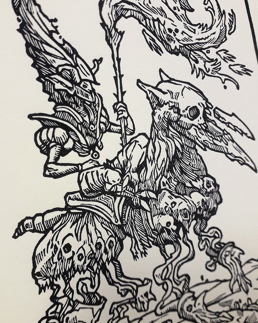 ELIGOS - Handmade woodblock print - 22x16cm
