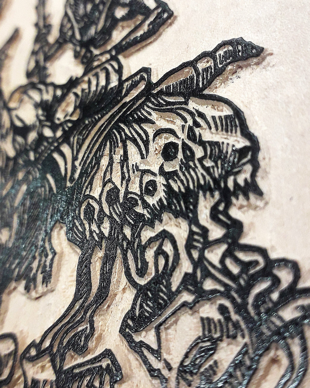 ELIGOS - Handmade woodblock print - 22x16cm