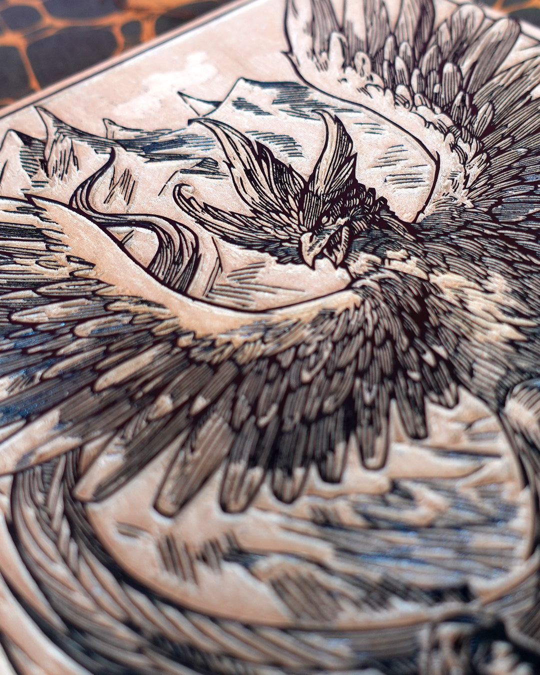 ARTICUNO - Handmade woodblock print - 28x22cm