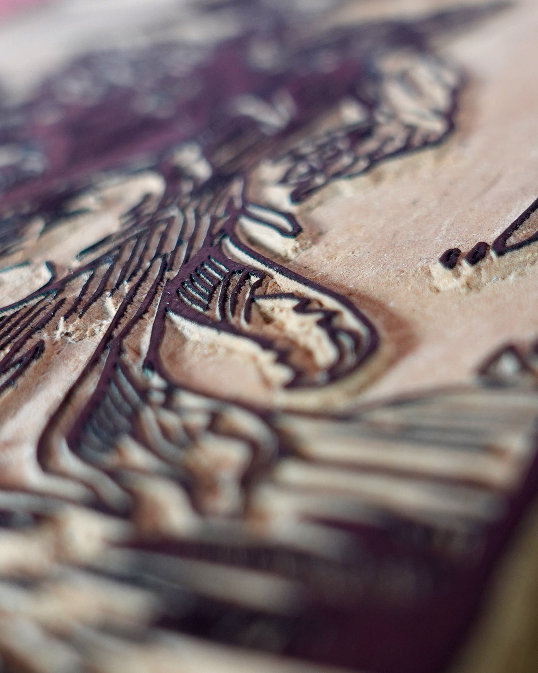 ZEPAR - Handmade woodblock print - 22x16cm