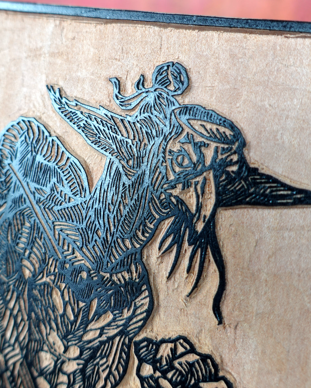 THE KAPPA - Handmade woodblock print - 22x17cm