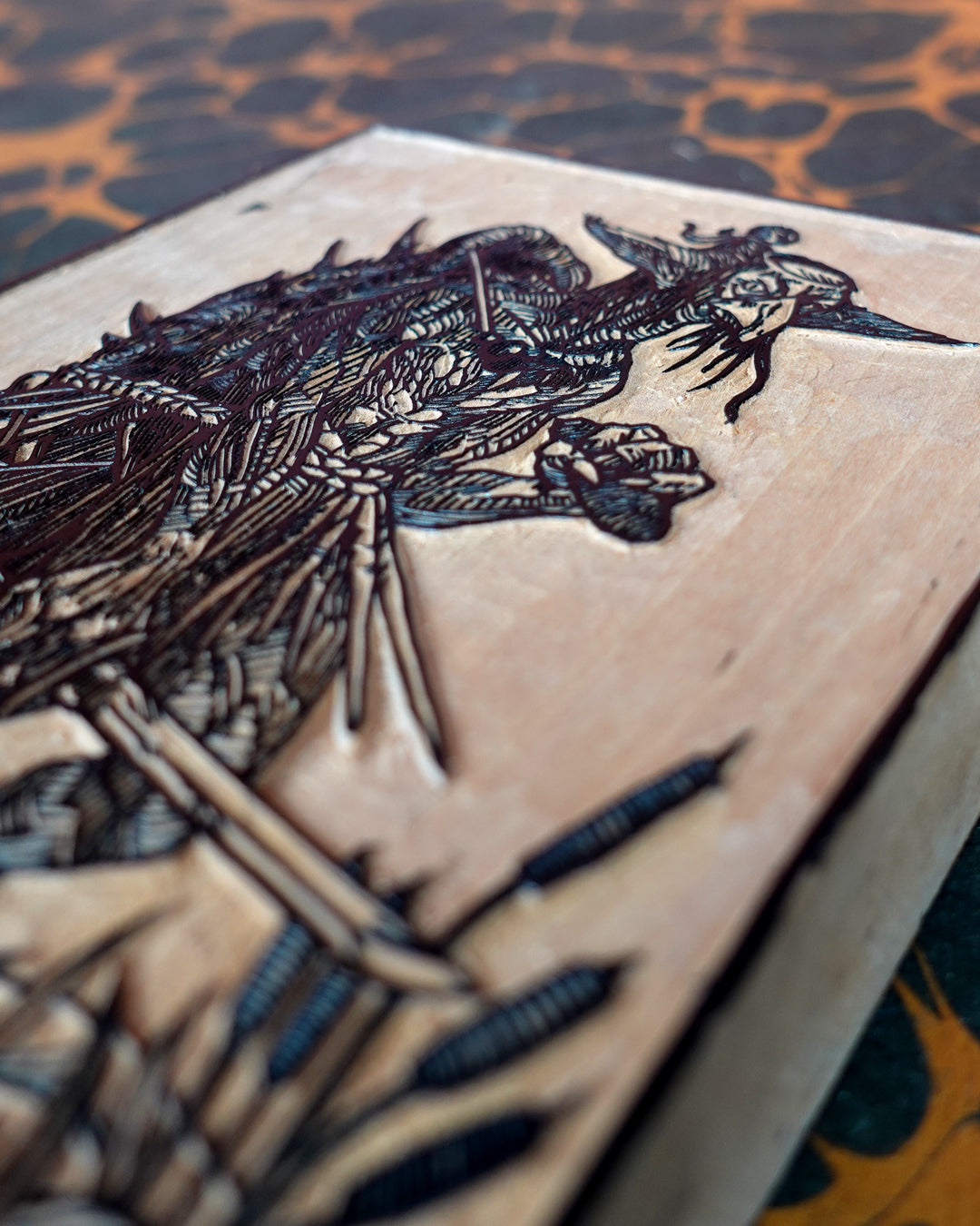 THE KAPPA - Handmade woodblock print - 22x17cm
