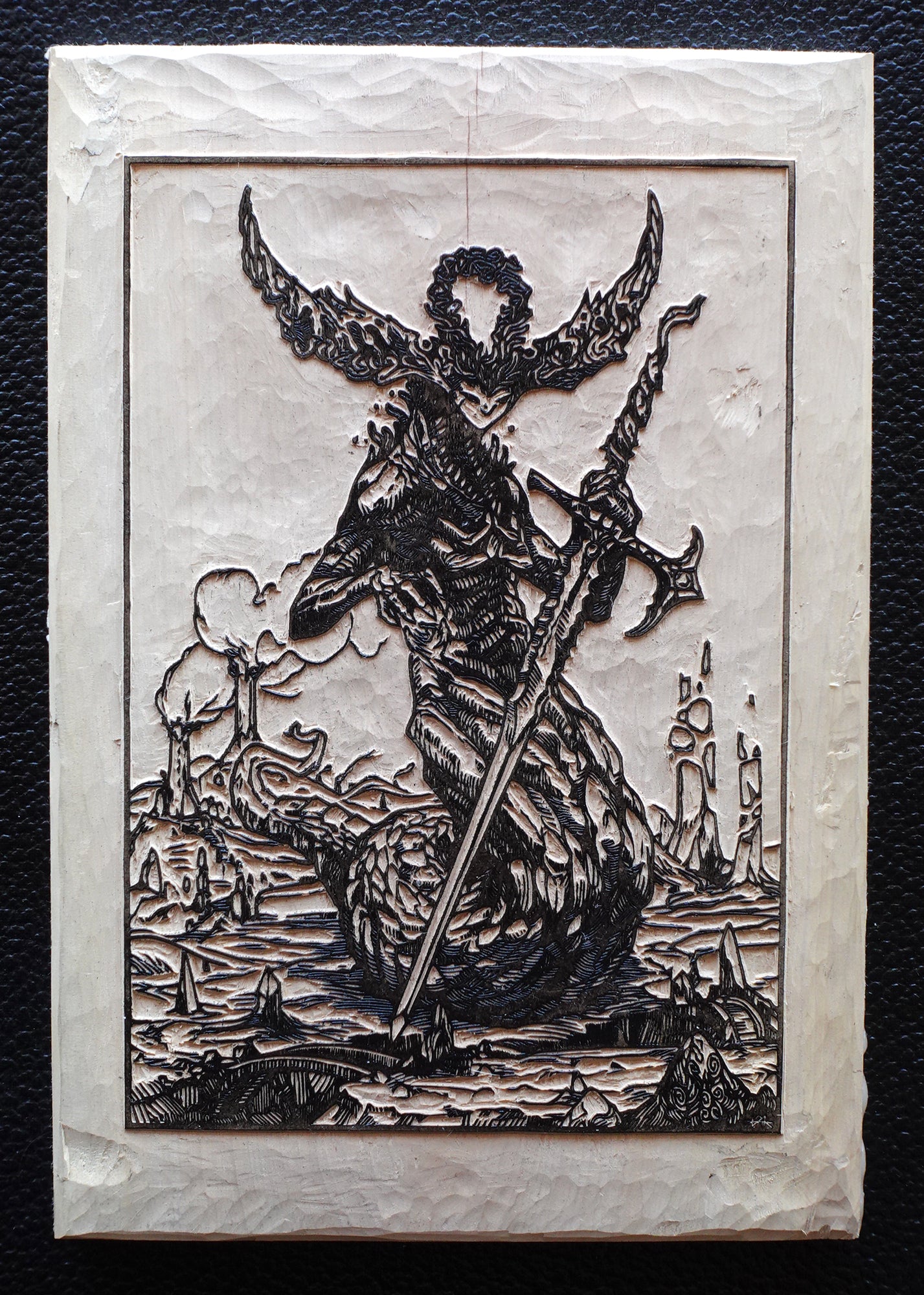 BOTIS - Handmade woodblock print - 16x11
